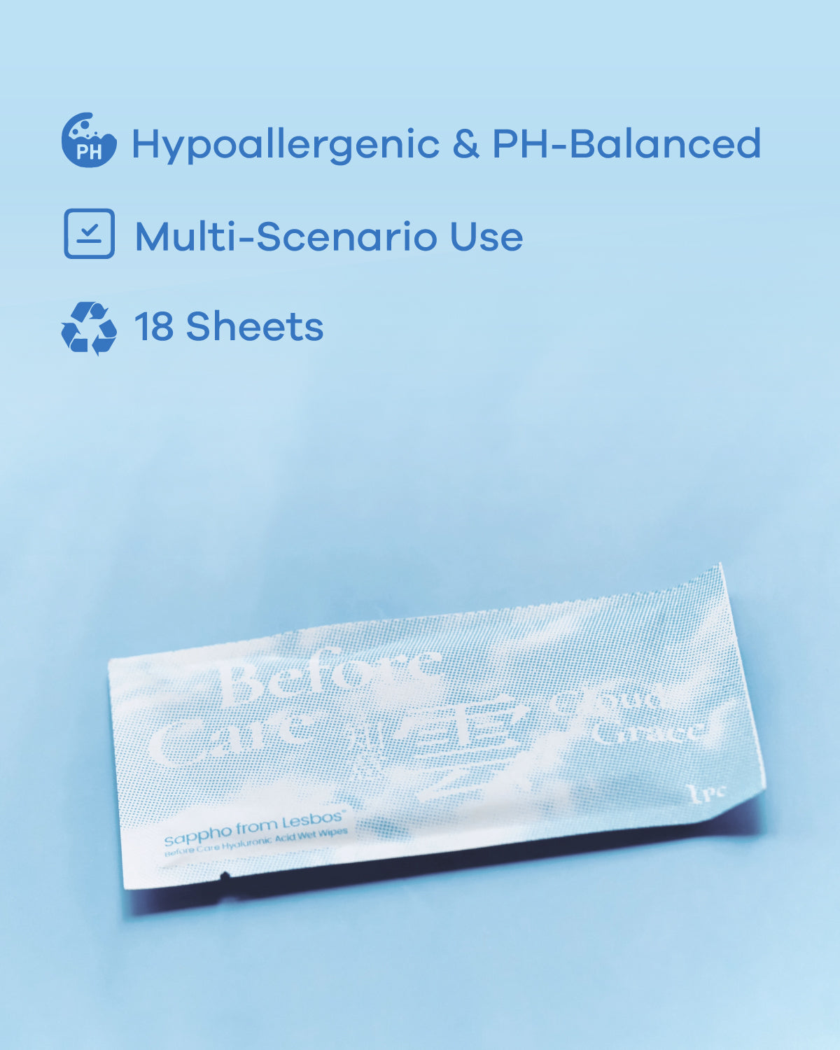 Sappho from lesbos Antibacterial Feminine Wipe