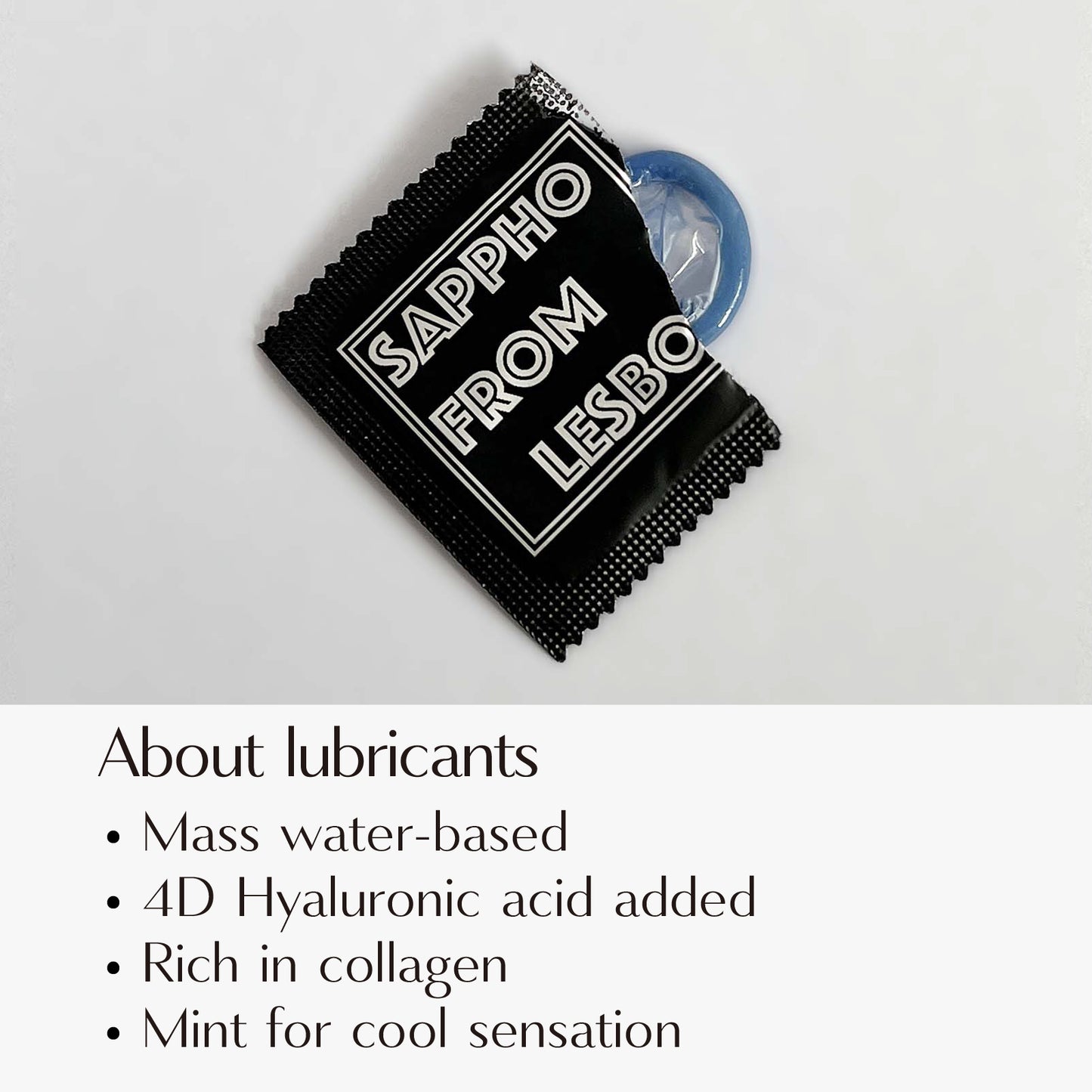 Sappho from lesbos Crush Blue Filter Finger Condom