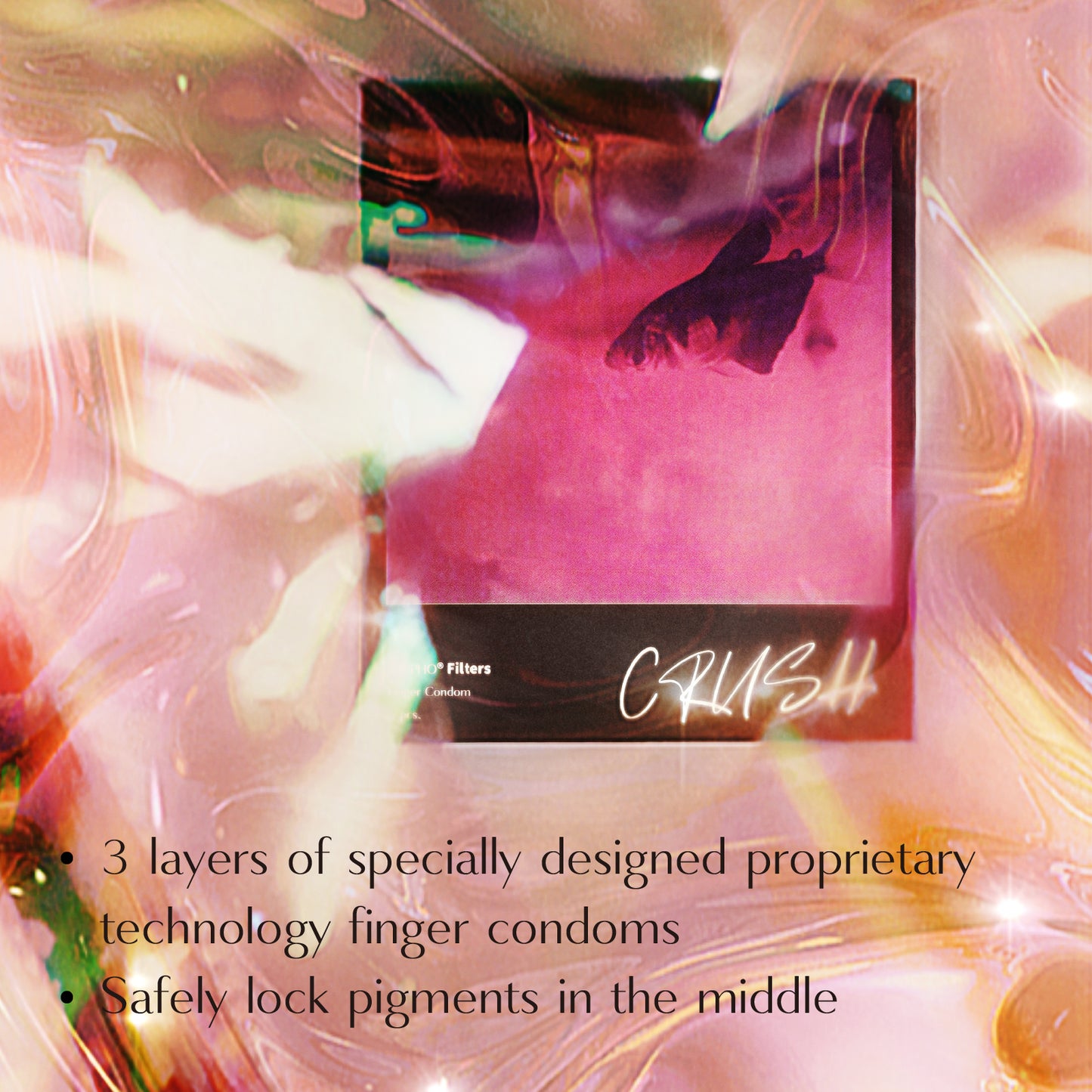 Sappho from lesbos Crush Pink Filter Finger Condom