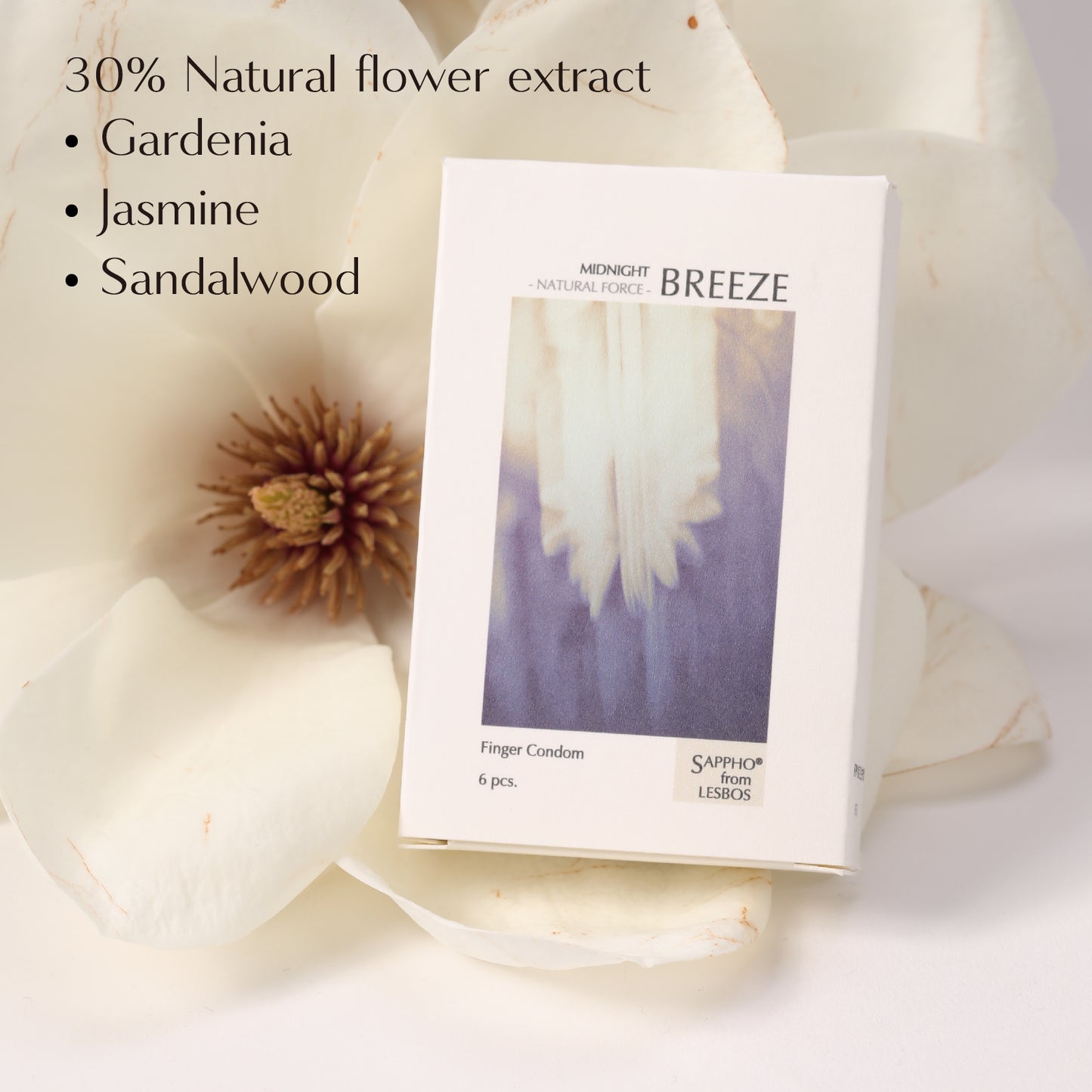 Sappho from lesbos Natural Force Midnight Breeze Finger Condom Jasmine Scent