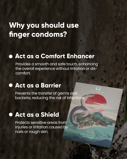 Sappho From Lesbos Deluge Finger Condoms, 12 count