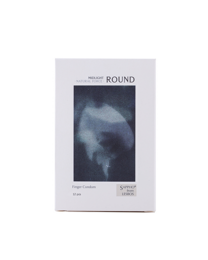 Sappho from lesbos Natural Force Midnight Round Finger Condom Rose Scent, 12 count
