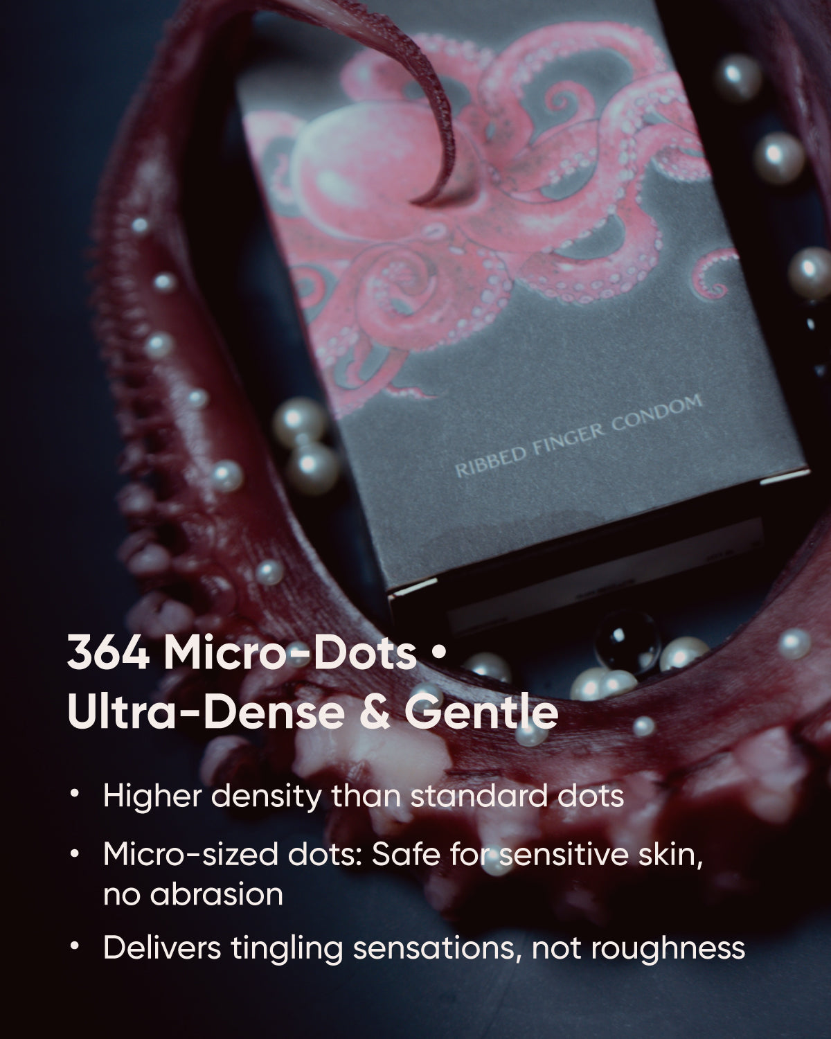 Sappho from lesbos S+ point Dotted Finger Condom, 12 count