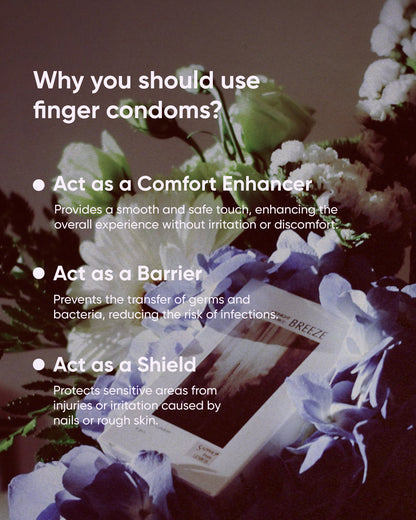 Sappho from lesbos Natural Force Midnight Breeze Finger Condom Jasmine Scent, 12 count