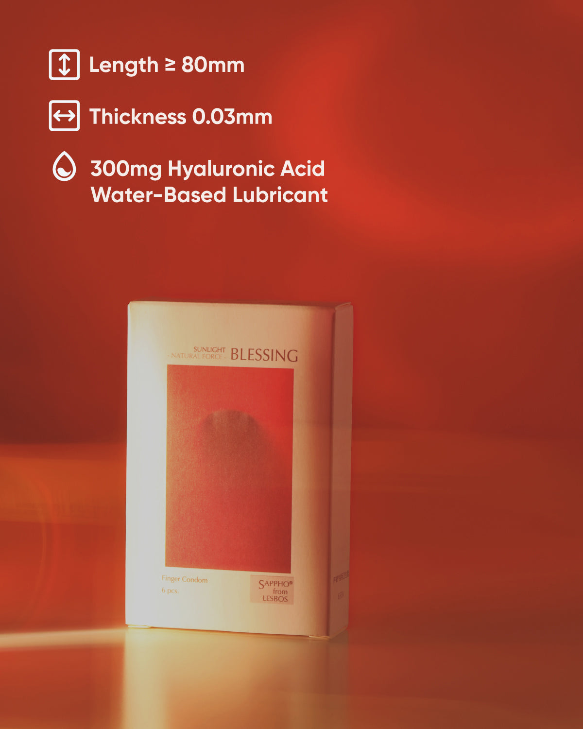 Sappho from lesbos Natural Force Sunlight Blessing Finger Condom Neroli Scent, 12 count