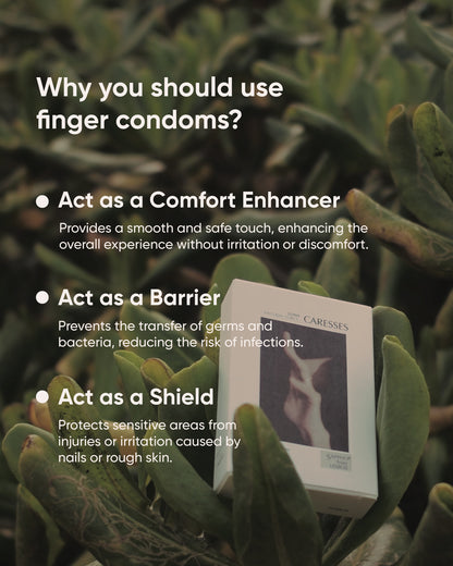 Sappho from lesbos Natural Force Luna Caresses Finger Condom Vetiver scent, 12 count