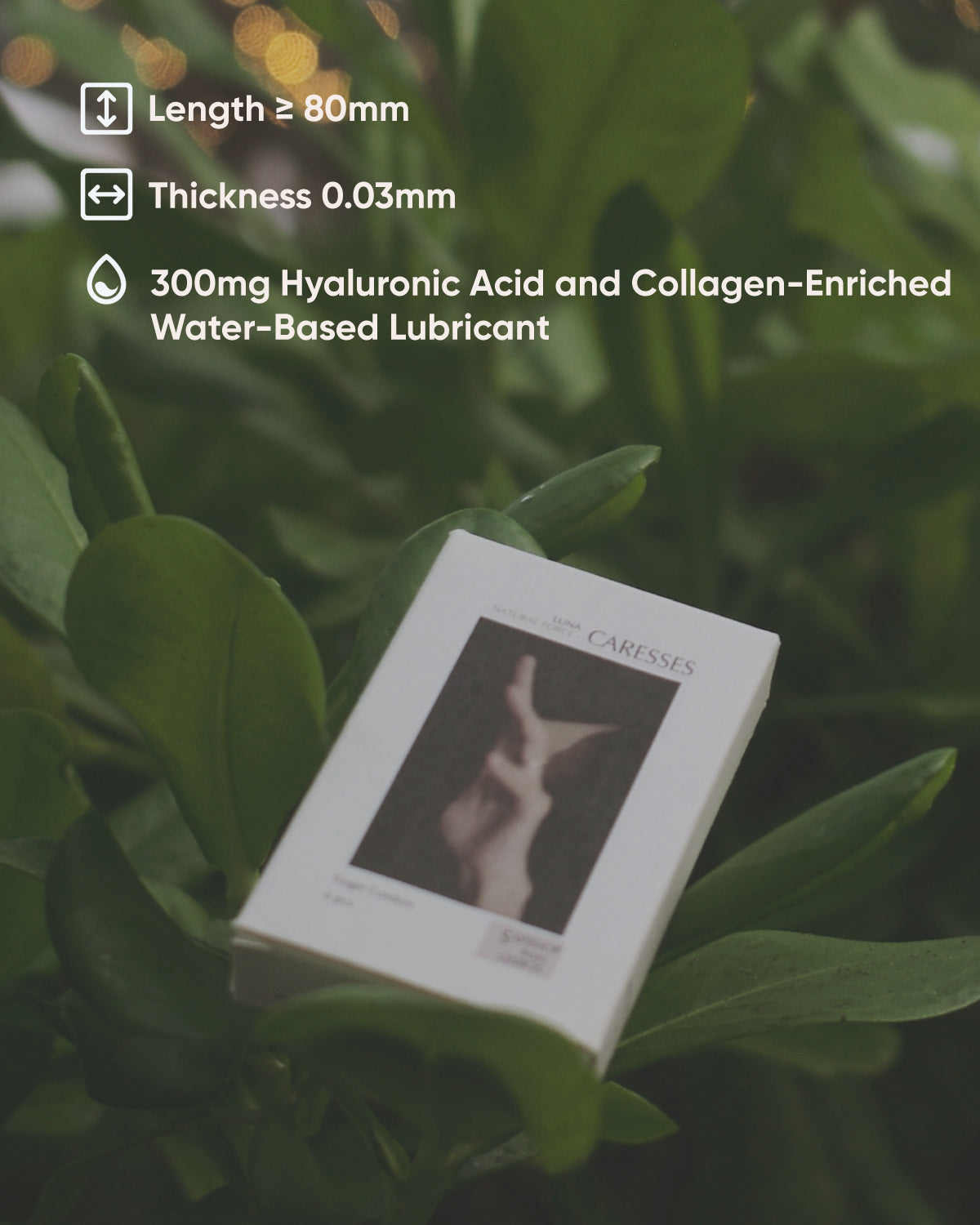 Sappho from lesbos Natural Force Luna Caresses Finger Condom Vetiver scent, 12 count