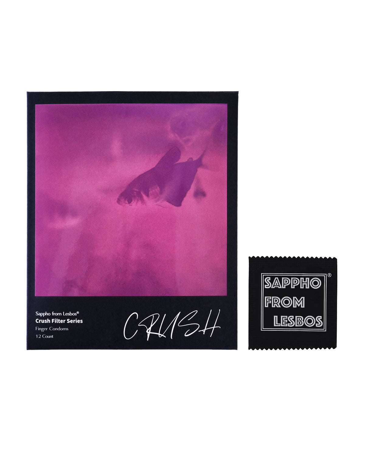 Sappho from lesbos Crush Pink Filter Finger Condom, 12 count