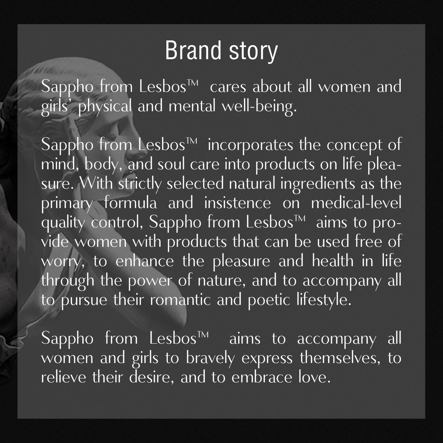 Sappho from lesbos Natural Force Luna Caresses Finger Condom Vetiver scent